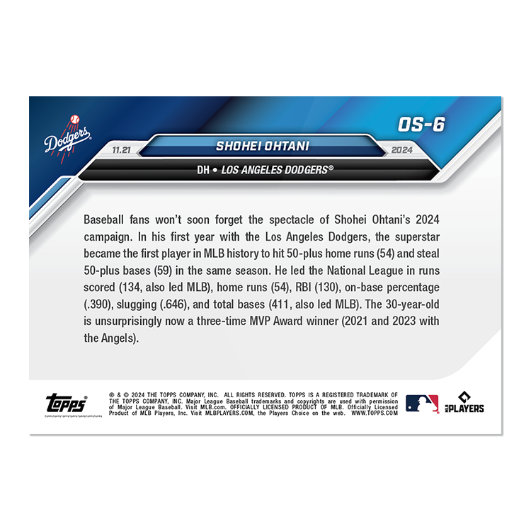 Shohei Ohtani - 2024 MLB Topps NOW® Card OS-6 - LOOK FOR RELICS and AUTO-RELICS - PR: 72,395 - Image 2
