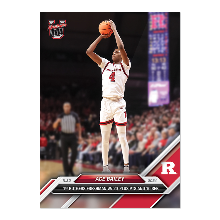 Ace Bailey - 2024-25 Bowman U NOW® Basketball Card: 15 - PR: 579