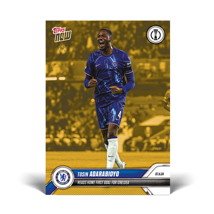 Tosin Adarabioyo - Heads home first goal for Chelsea - 24/25 UECL Card 2 - PR: 149 - Image 4
