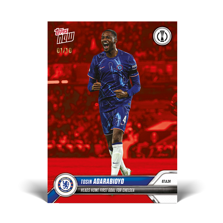 Tosin Adarabioyo - Heads home first goal for Chelsea - 24/25 UECL Card 2 - PR: 149 - Image 3